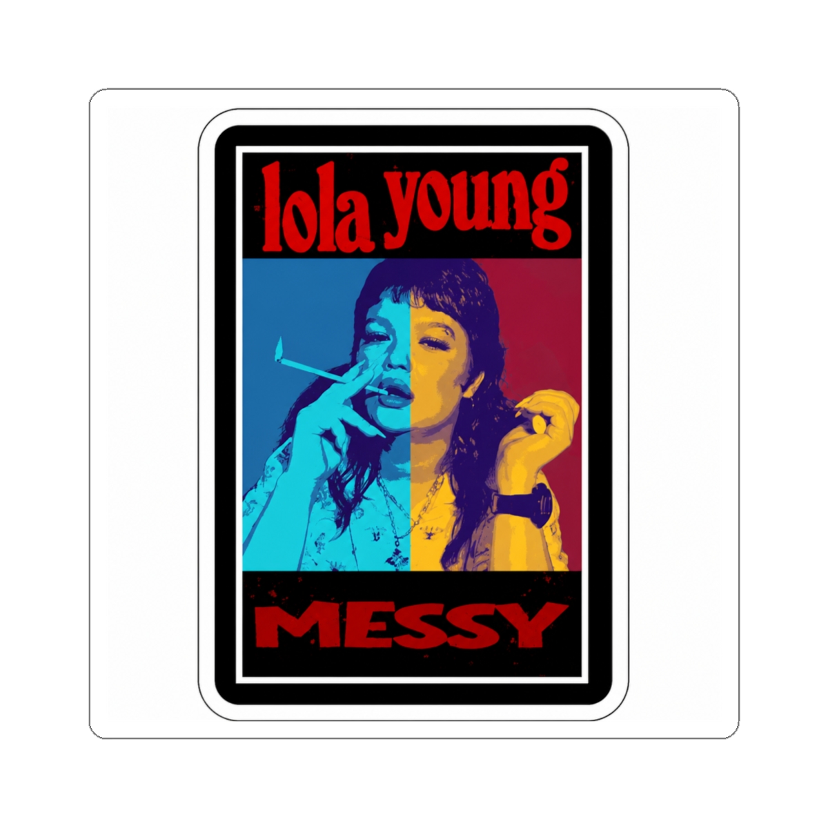Messy - Lola Young Sticker - alternate angle 2, merchandise