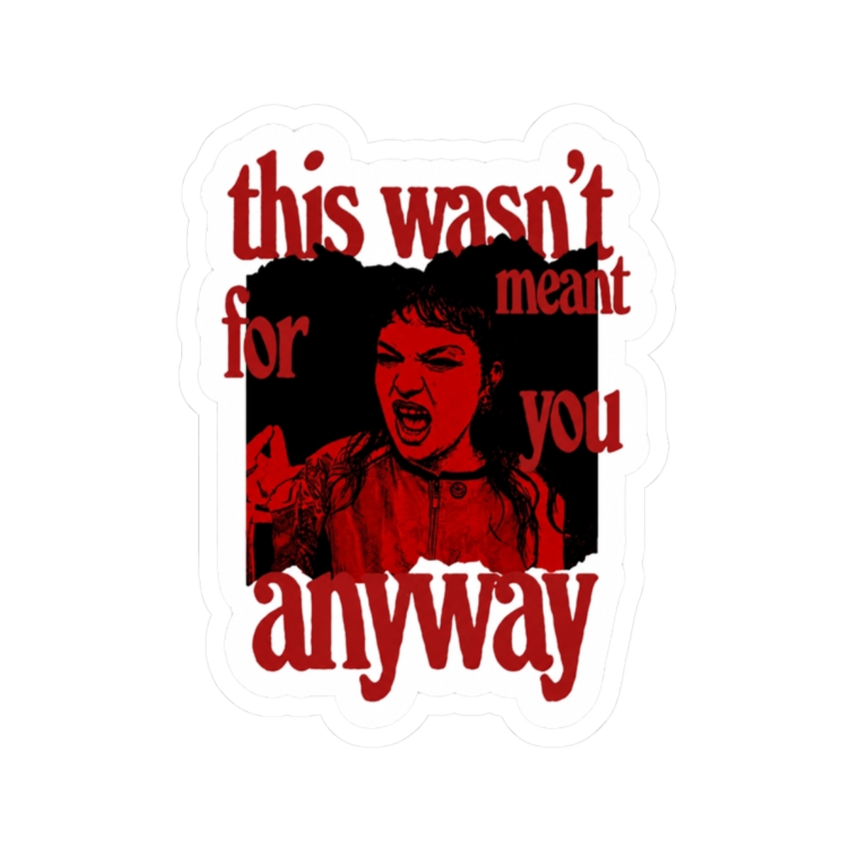 Lola Young - Wish You Were Dead Sticker - alternate angle 2, merchandise