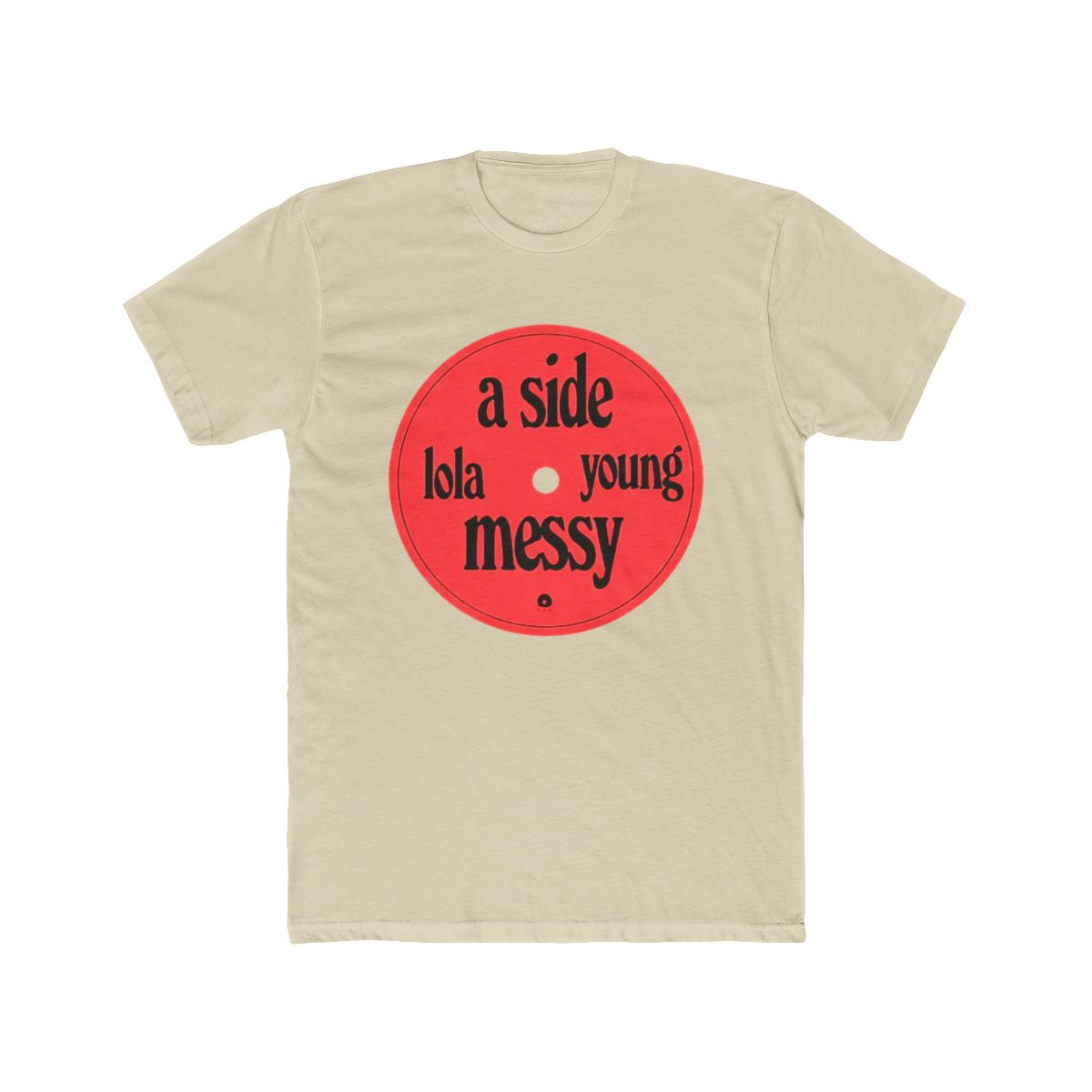 Messy 7 LP Vintage Music T Shirt | Retro Record Fan Tee | Lola Young - alternate angle 5, merchandise