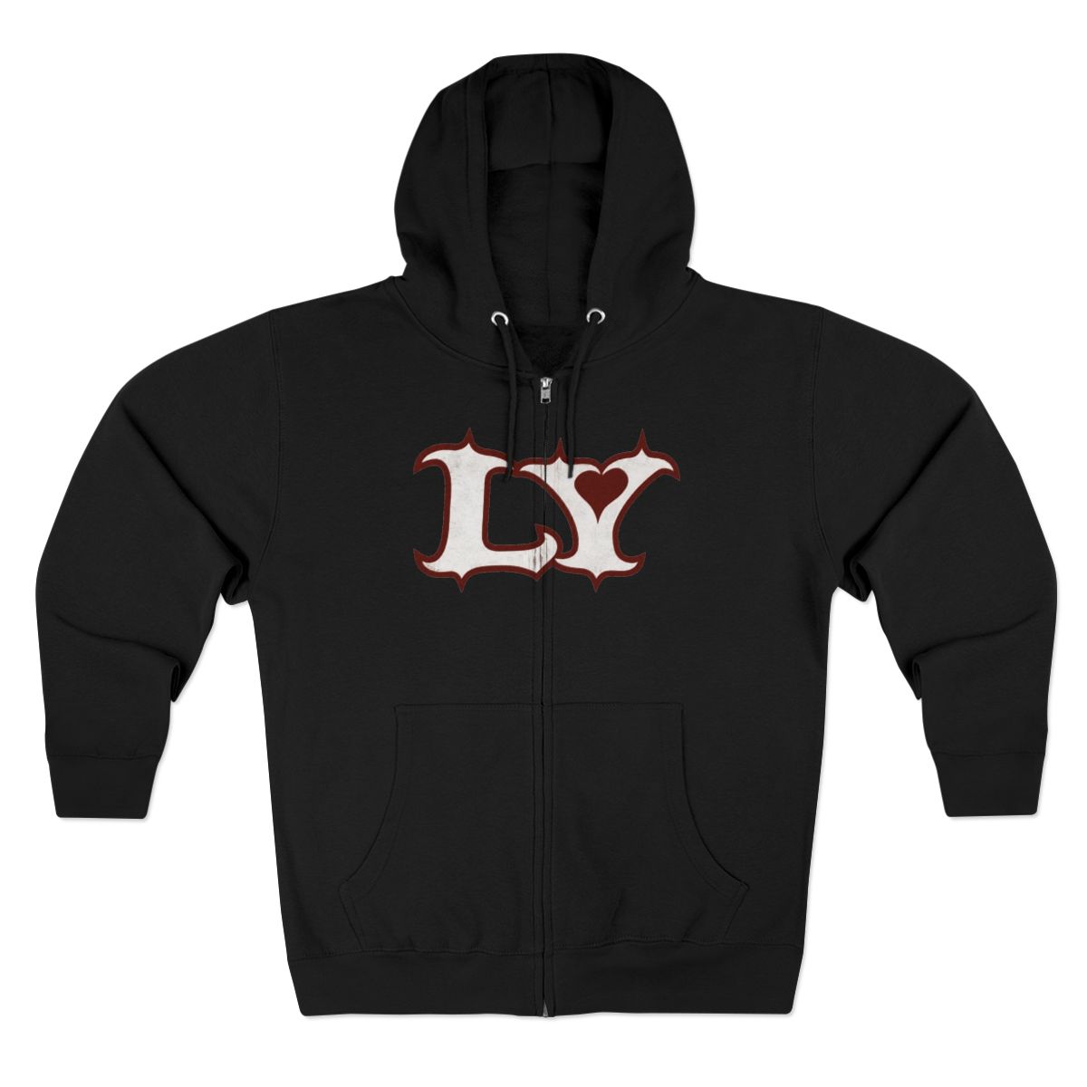 LY black zip-up hoodie | Lola Young - alternate angle 3, merchandise