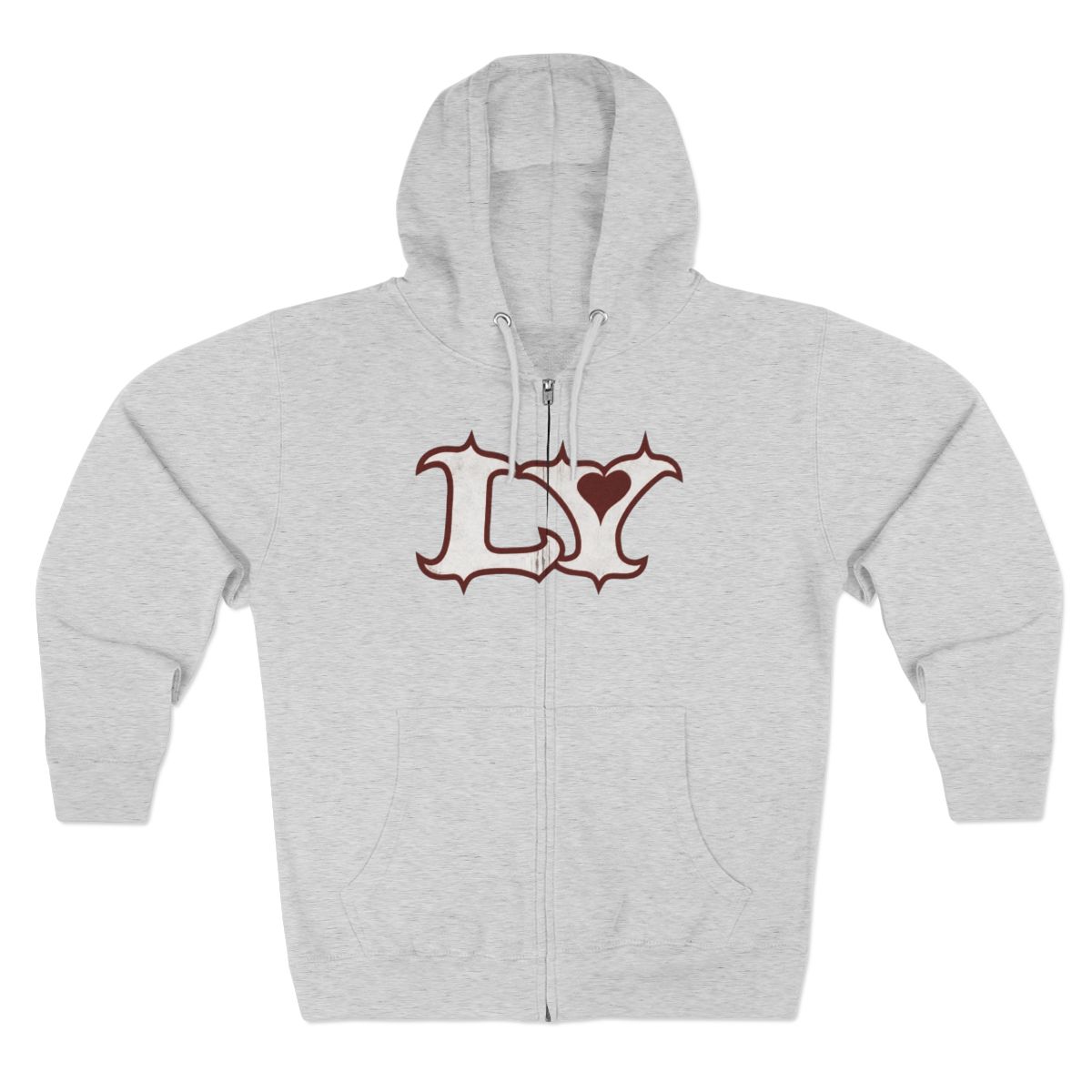 LY black zip-up hoodie | Lola Young - Official Hoodies merchandise